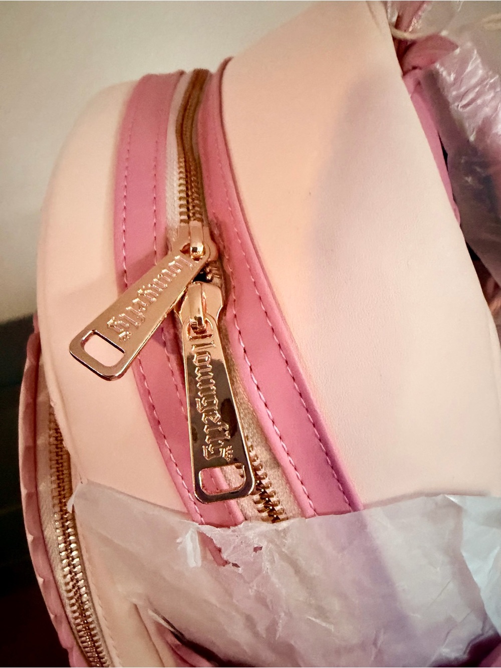 Loungefly NWT Snoopy Cherry Blossom Embroidered Backpack Pink - Picture 5 of 9